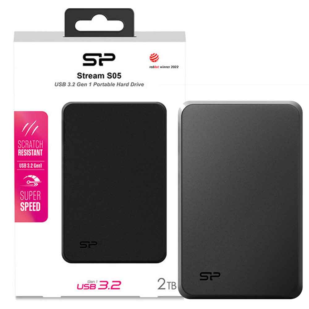 هارد اکسترنال سیلیکون پاور مدل SILICON POWER 2TB STREAM S05 مشکی