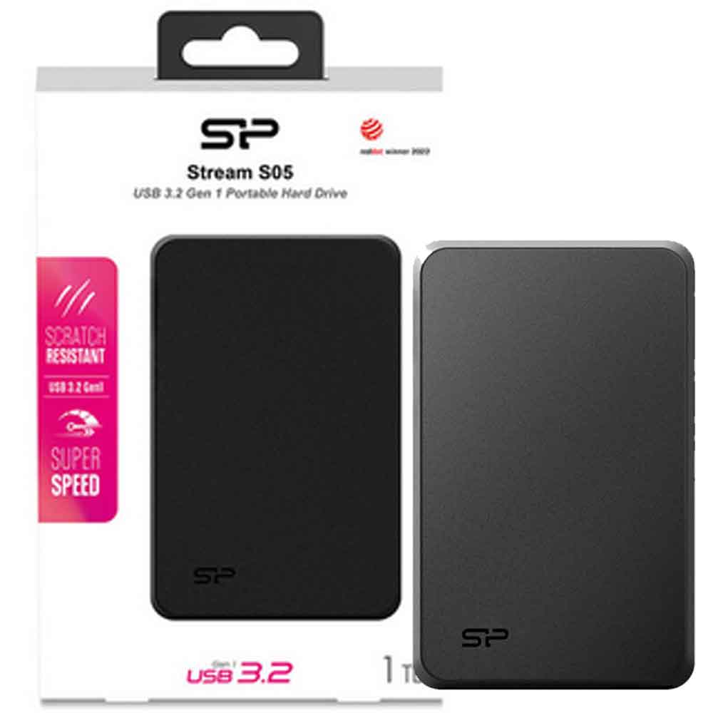 هارد اکسترنال سیلیکون پاور مدل SILICON POWER 1TB STREAM S05 مشکی