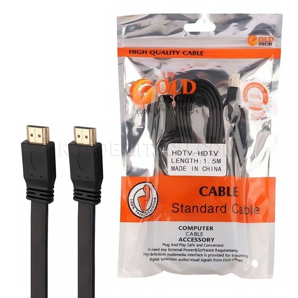 کابل HDMI فلت گلد اسکار مدل Gold Oscar طول 1.5 متر