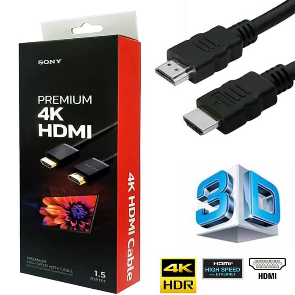کابل HDMI سونی ۱.۵ متری ۴K