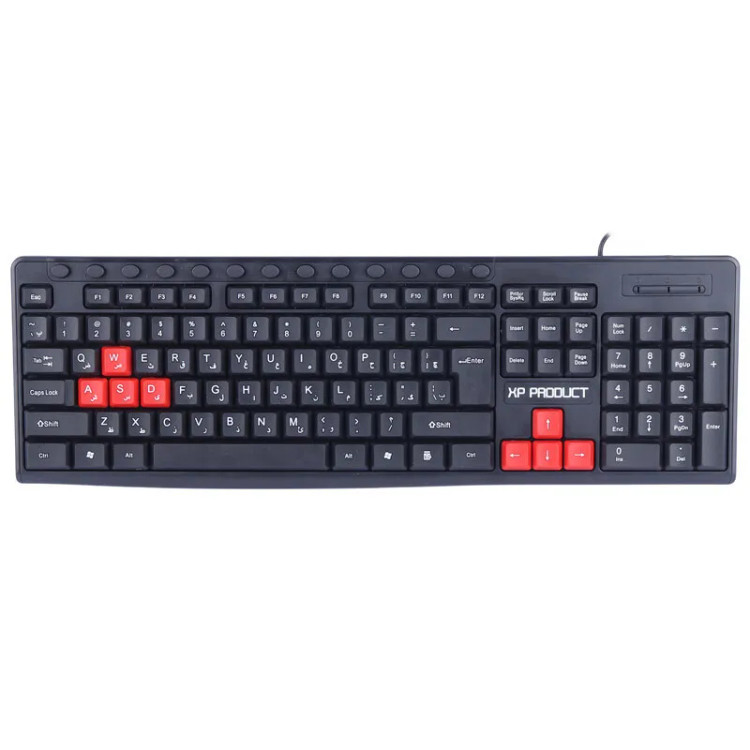 کیبورد سیم دار مدل 8400 برند اکس پی XP مشکی