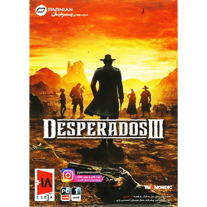 بازی Desperados III 1DVD9 پرنیان مناسب برای PC