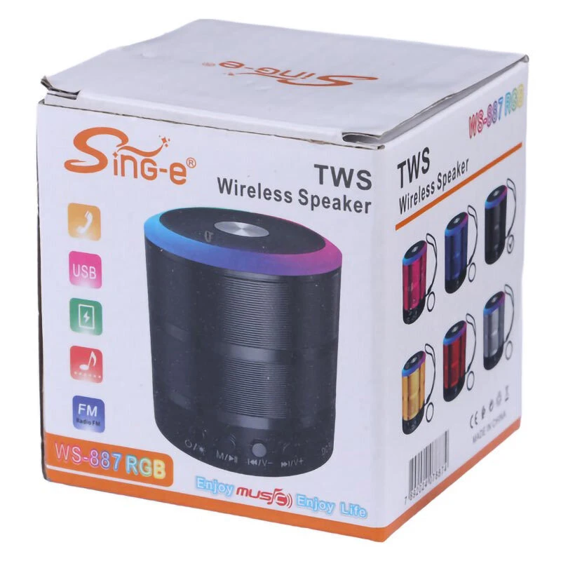 اسپیکر بلوتوثی قابل حمل مدل WS-887