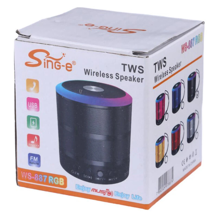 اسپیکر بلوتوثی قابل حمل مدل WS-887