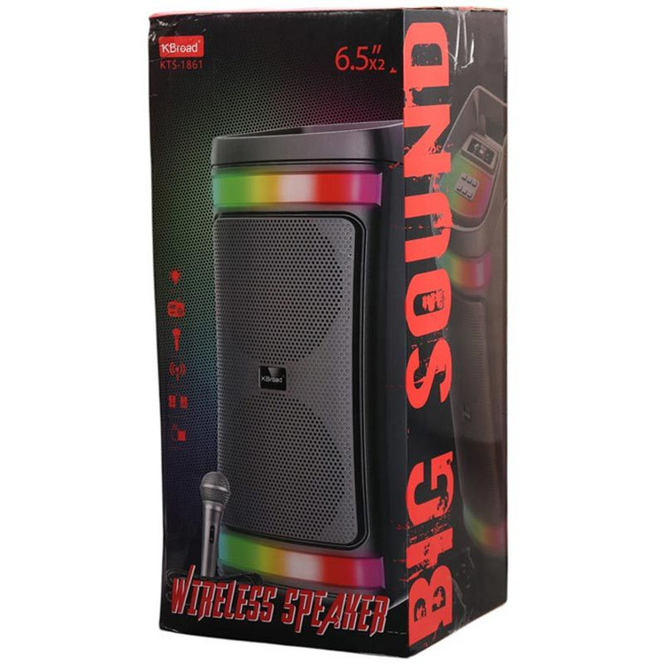 اسپیکر بلوتوثی کی برود KTS-1861 + میکروفون