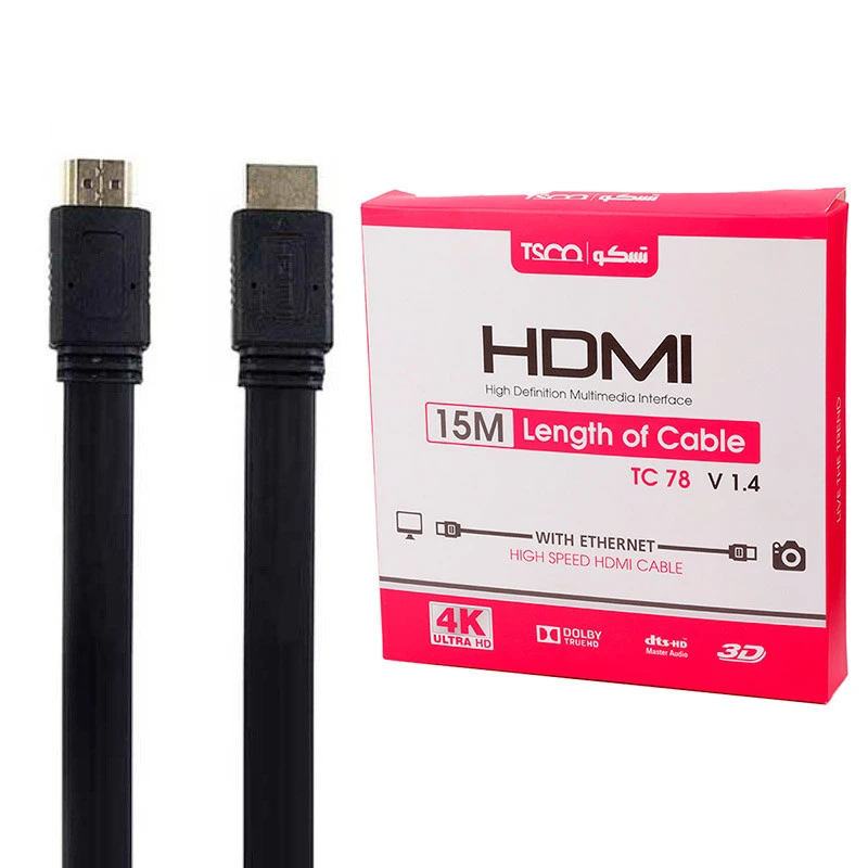 کابل HDMI 4K تسکو TC 78 طول 15 متر
